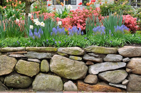 Stone Wall Hardscaping in Glen Burnie